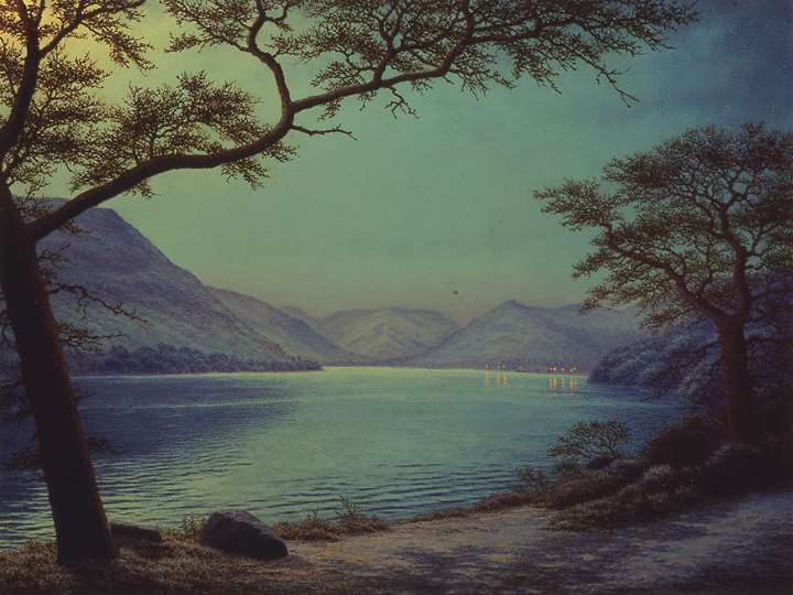 Moonlight Over Lake Ullswater